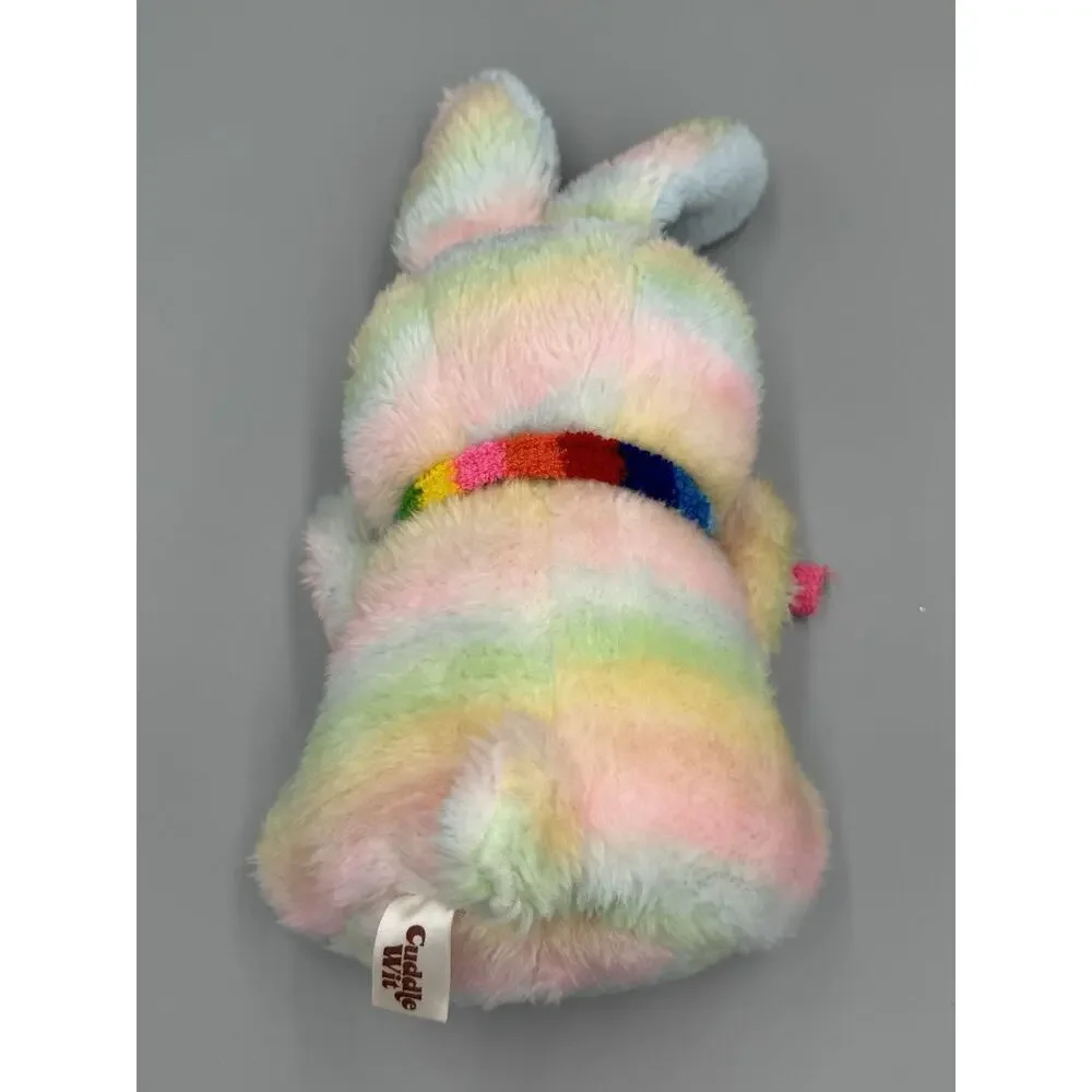 Vintage‎ Cuddle Wit Bunny Rabbit Pastel Tie Dye Plush 11” Stuffed Animal
